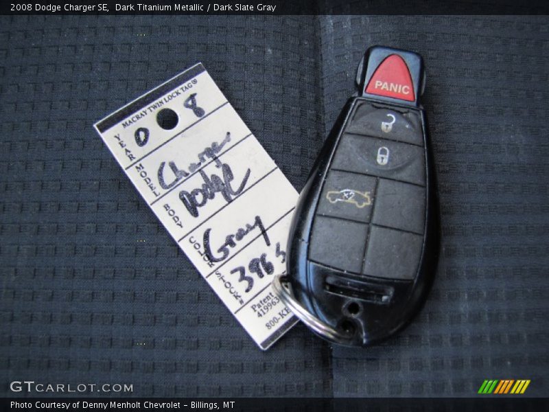 Dark Titanium Metallic / Dark Slate Gray 2008 Dodge Charger SE