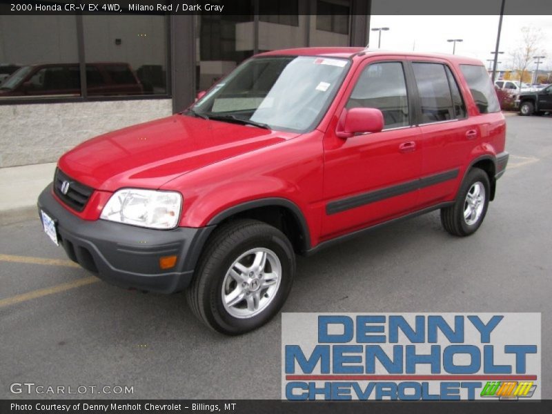 Milano Red / Dark Gray 2000 Honda CR-V EX 4WD