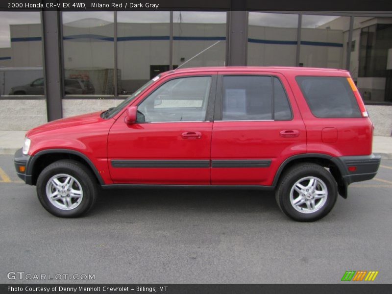Milano Red / Dark Gray 2000 Honda CR-V EX 4WD