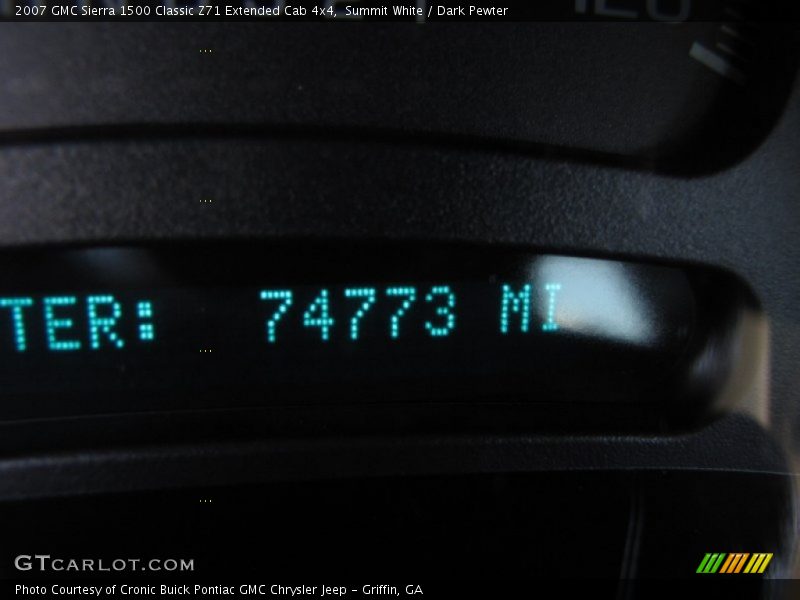 Summit White / Dark Pewter 2007 GMC Sierra 1500 Classic Z71 Extended Cab 4x4