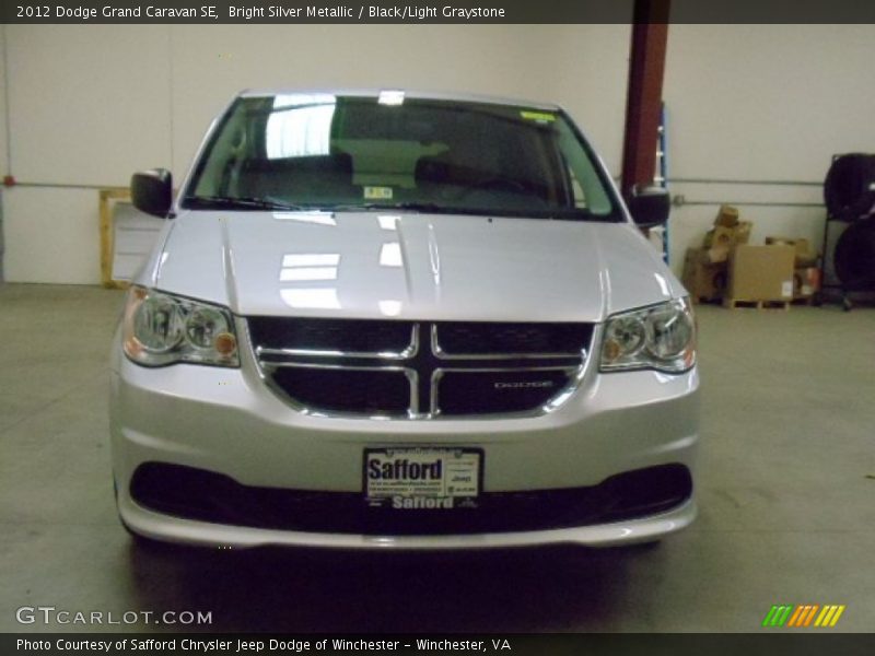 Bright Silver Metallic / Black/Light Graystone 2012 Dodge Grand Caravan SE