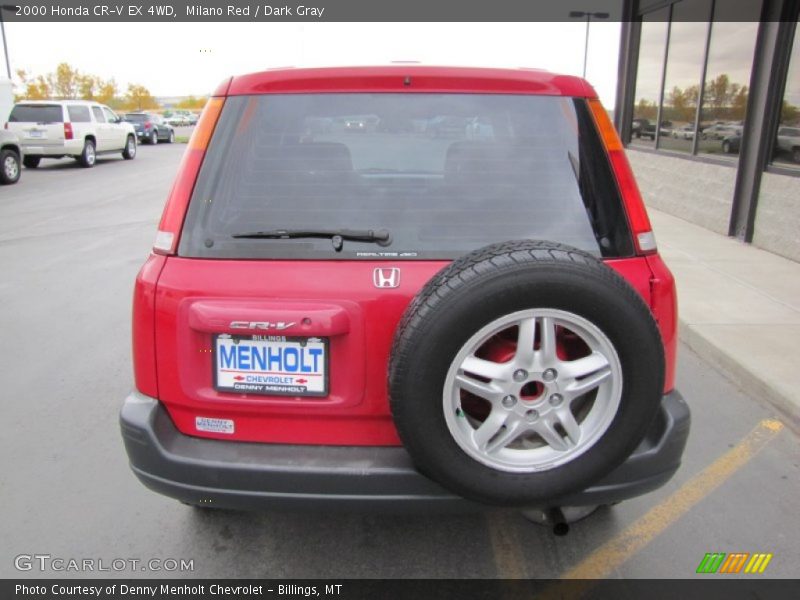 Milano Red / Dark Gray 2000 Honda CR-V EX 4WD