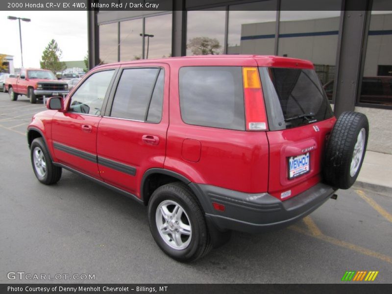 Milano Red / Dark Gray 2000 Honda CR-V EX 4WD
