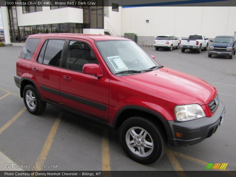 Milano Red / Dark Gray 2000 Honda CR-V EX 4WD