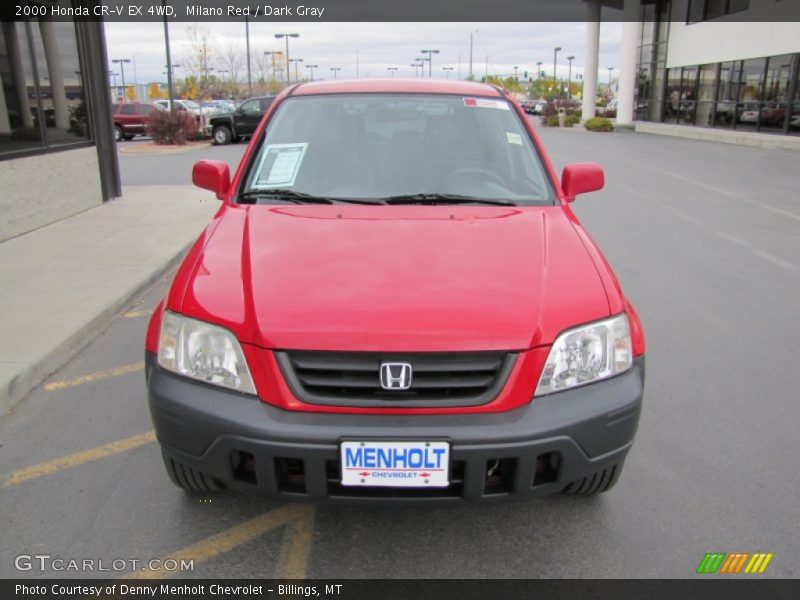 Milano Red / Dark Gray 2000 Honda CR-V EX 4WD