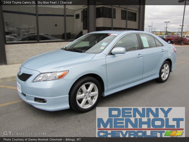 Sky Blue Pearl / Charcoal 2009 Toyota Camry SE