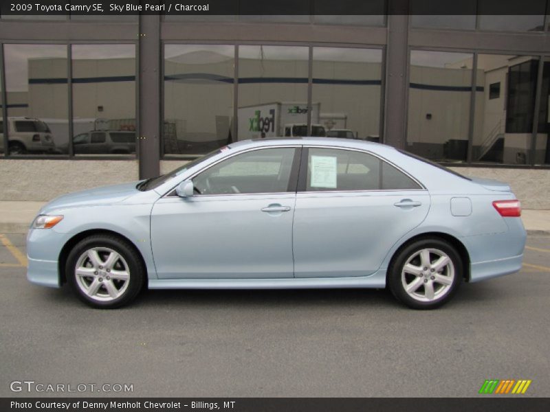 Sky Blue Pearl / Charcoal 2009 Toyota Camry SE
