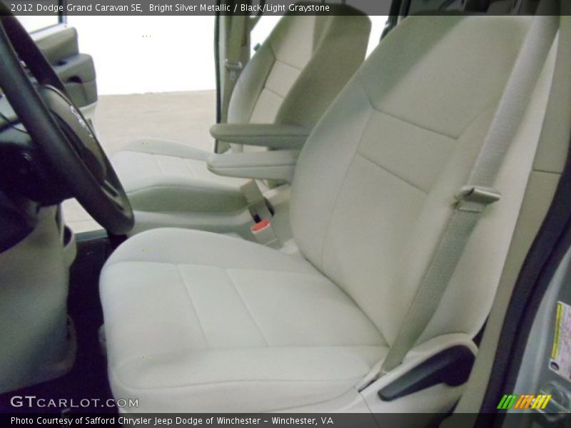 Bright Silver Metallic / Black/Light Graystone 2012 Dodge Grand Caravan SE