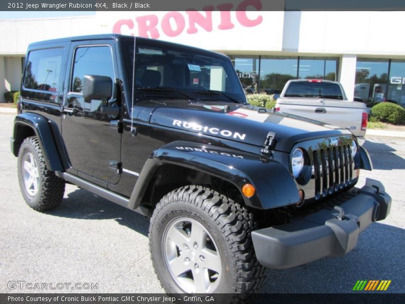 Black / Black 2012 Jeep Wrangler Rubicon 4X4