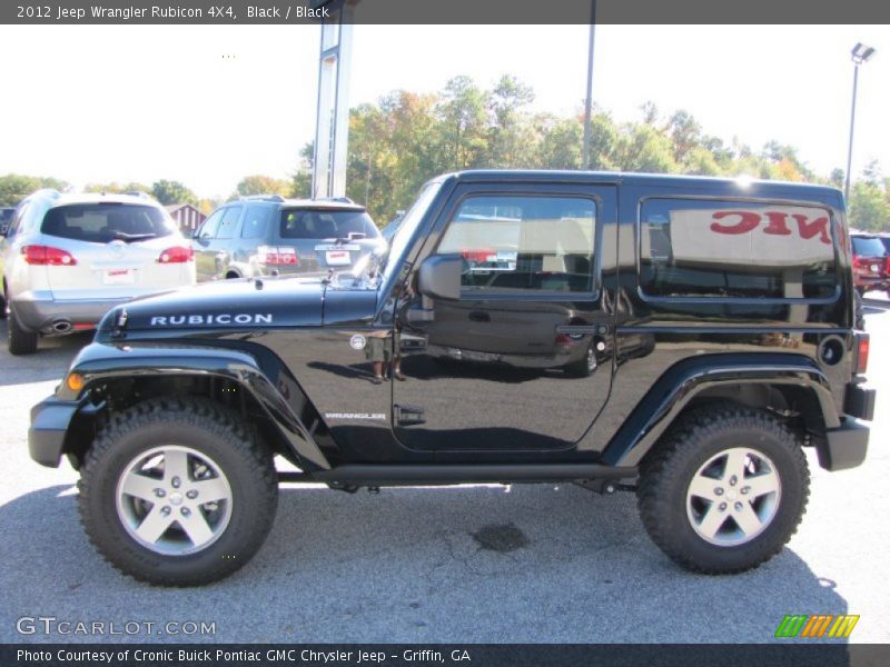 Black / Black 2012 Jeep Wrangler Rubicon 4X4
