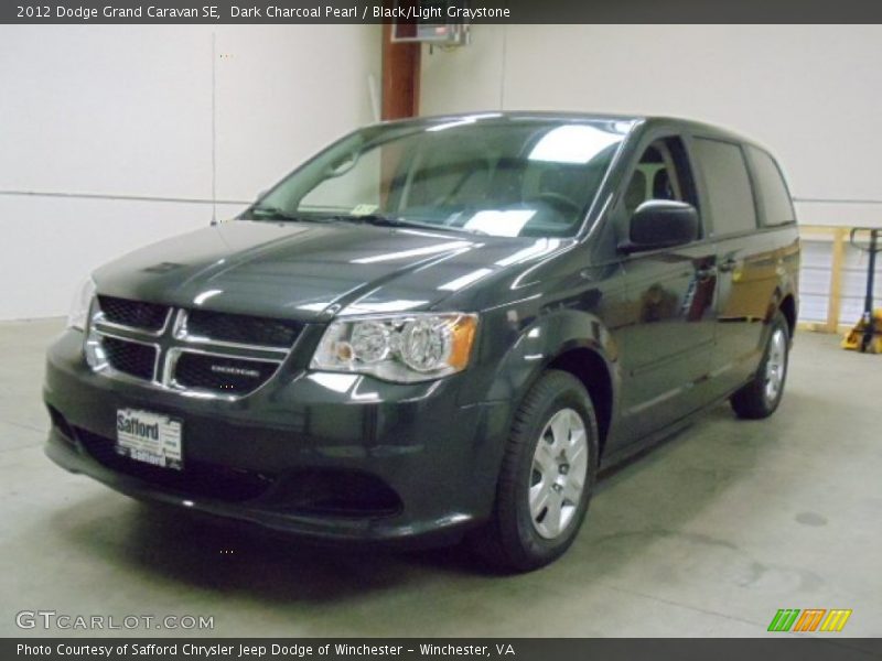 Dark Charcoal Pearl / Black/Light Graystone 2012 Dodge Grand Caravan SE