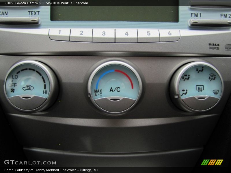 Sky Blue Pearl / Charcoal 2009 Toyota Camry SE