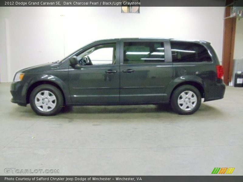 Dark Charcoal Pearl / Black/Light Graystone 2012 Dodge Grand Caravan SE