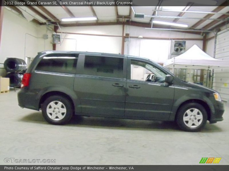 Dark Charcoal Pearl / Black/Light Graystone 2012 Dodge Grand Caravan SE