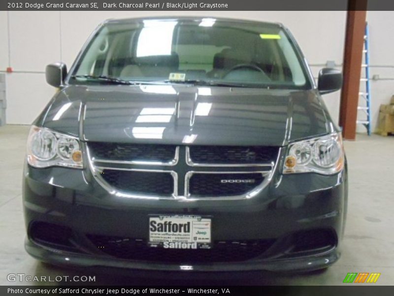 Dark Charcoal Pearl / Black/Light Graystone 2012 Dodge Grand Caravan SE