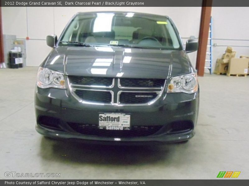 Dark Charcoal Pearl / Black/Light Graystone 2012 Dodge Grand Caravan SE