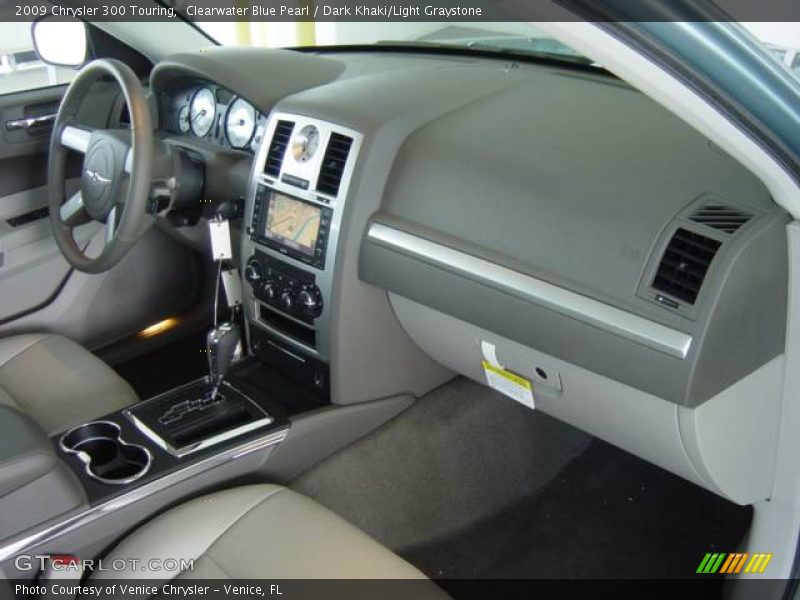 Clearwater Blue Pearl / Dark Khaki/Light Graystone 2009 Chrysler 300 Touring