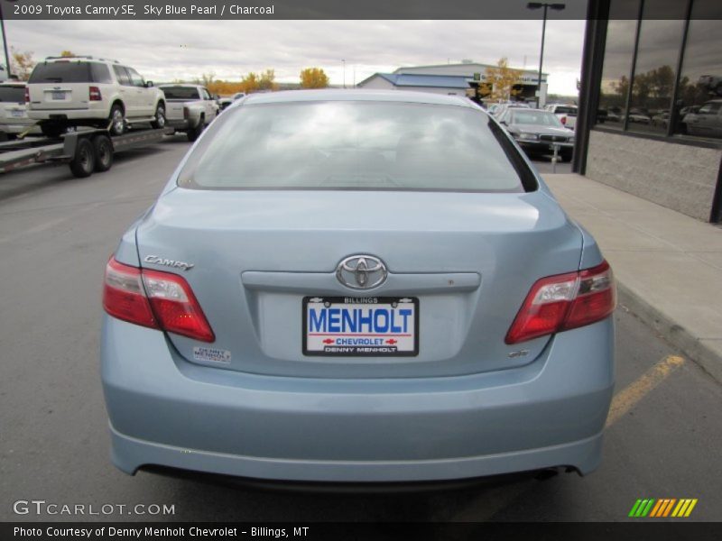 Sky Blue Pearl / Charcoal 2009 Toyota Camry SE