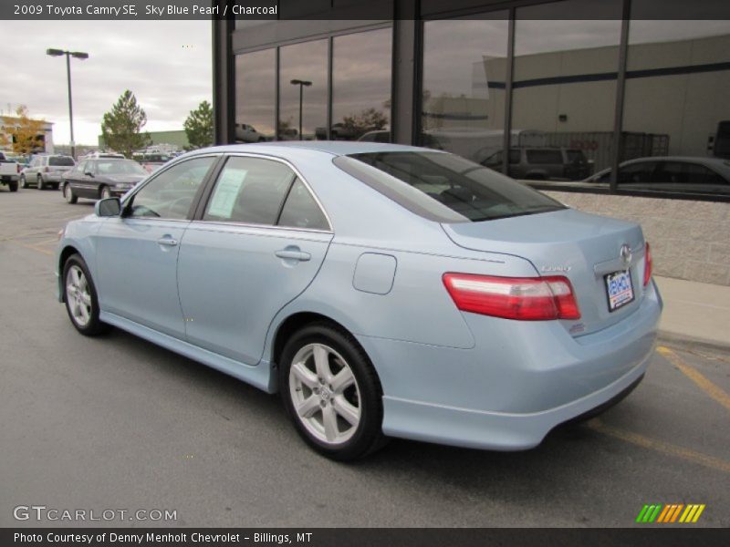 Sky Blue Pearl / Charcoal 2009 Toyota Camry SE