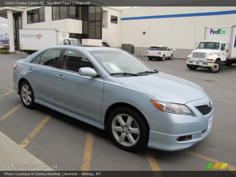 Sky Blue Pearl / Charcoal 2009 Toyota Camry SE