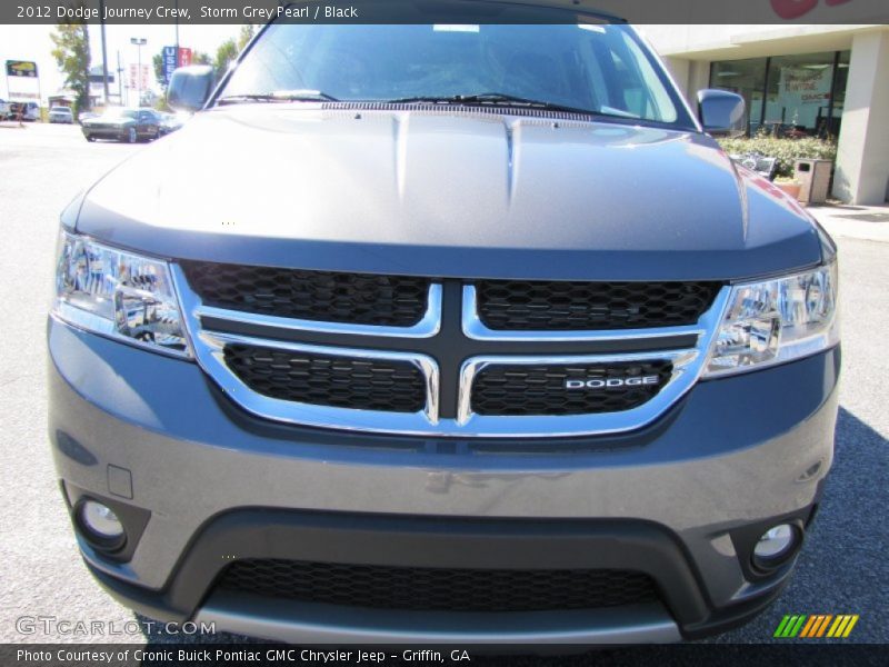 Storm Grey Pearl / Black 2012 Dodge Journey Crew