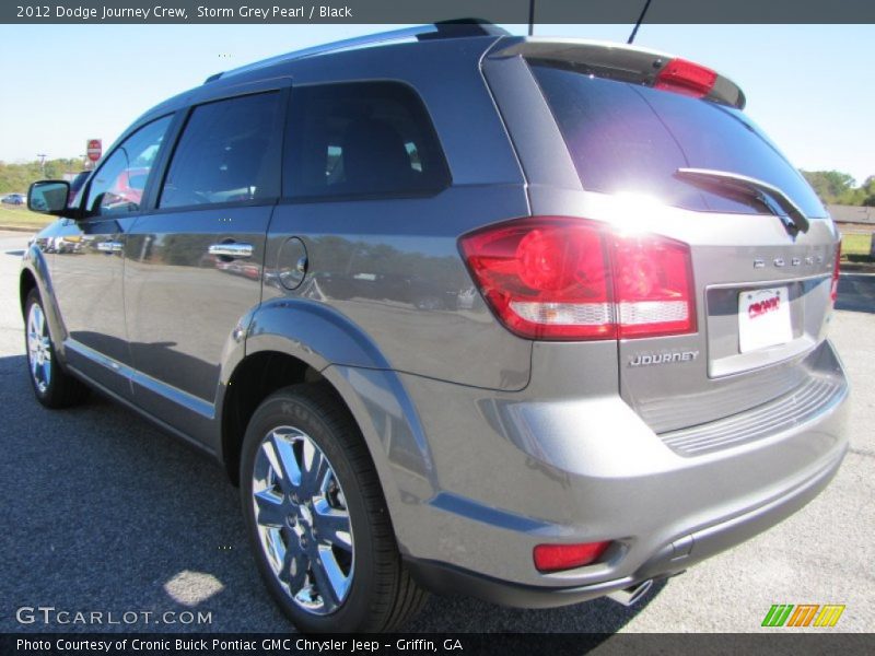 Storm Grey Pearl / Black 2012 Dodge Journey Crew