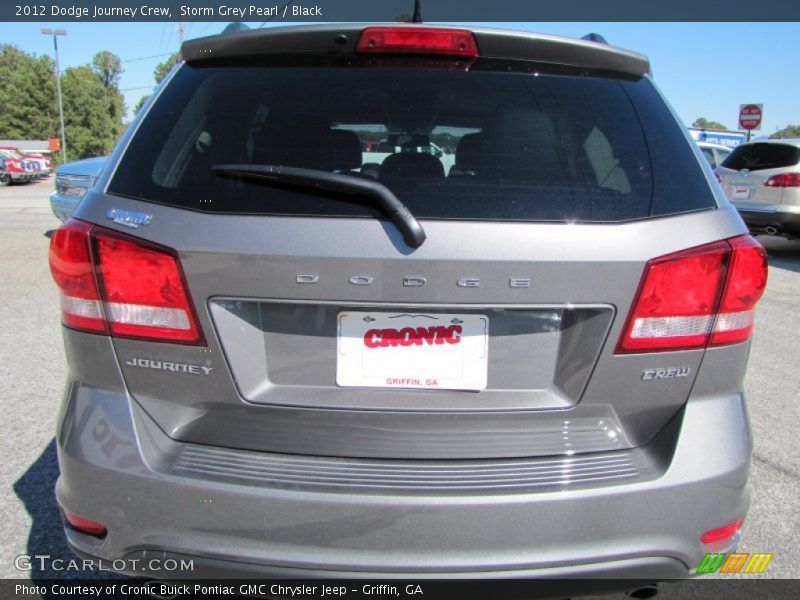 Storm Grey Pearl / Black 2012 Dodge Journey Crew