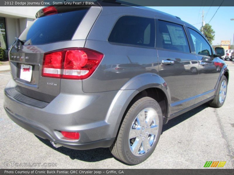 Storm Grey Pearl / Black 2012 Dodge Journey Crew