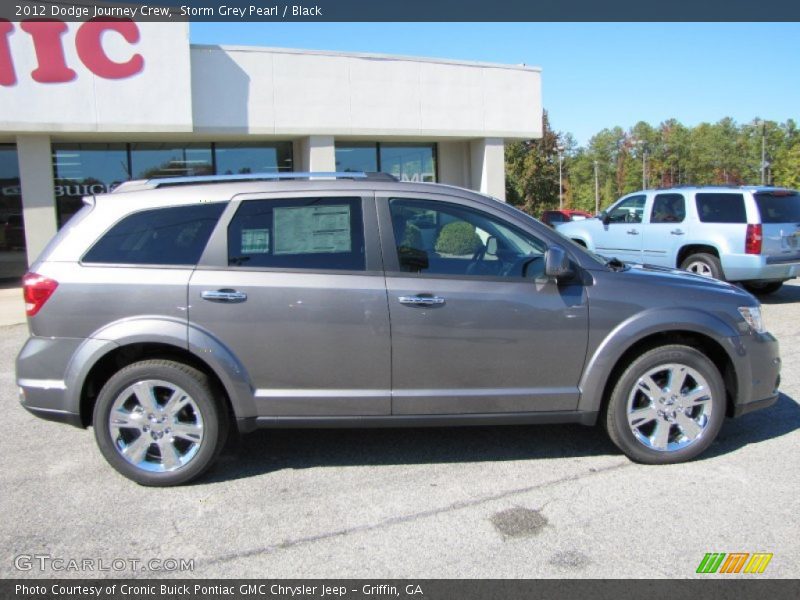 Storm Grey Pearl / Black 2012 Dodge Journey Crew