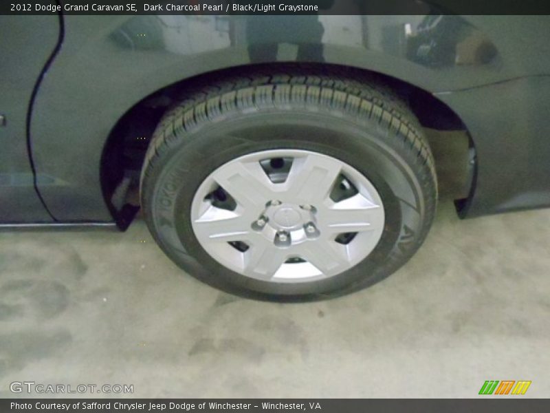 Dark Charcoal Pearl / Black/Light Graystone 2012 Dodge Grand Caravan SE