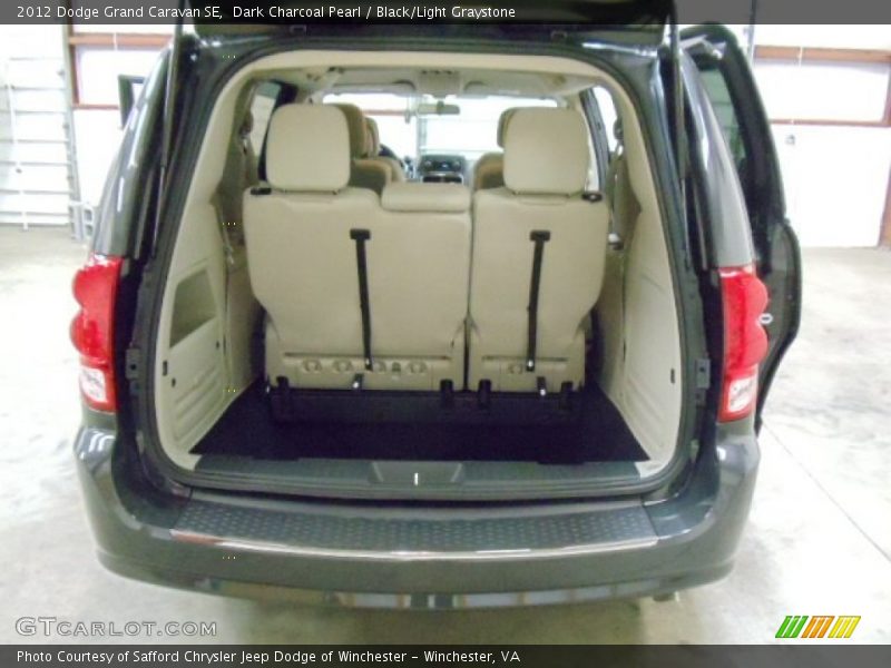 Dark Charcoal Pearl / Black/Light Graystone 2012 Dodge Grand Caravan SE