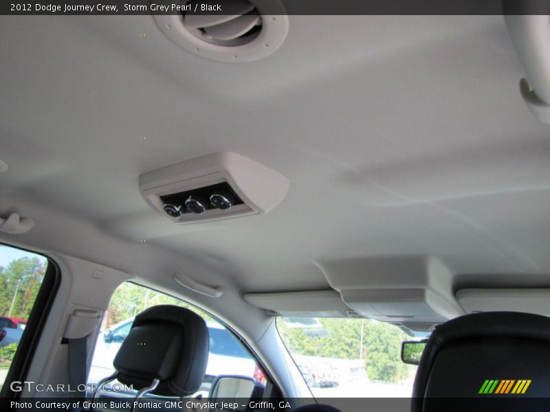 Storm Grey Pearl / Black 2012 Dodge Journey Crew