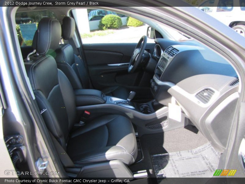 Storm Grey Pearl / Black 2012 Dodge Journey Crew