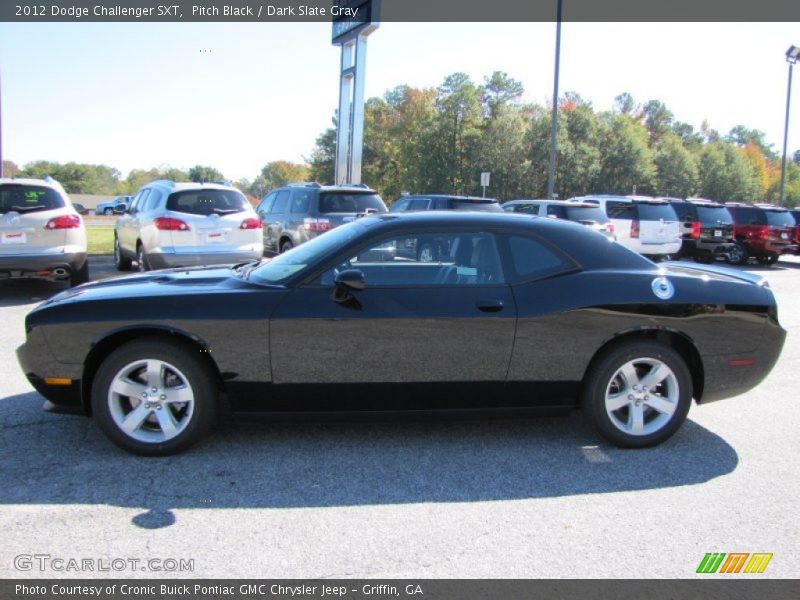 Pitch Black / Dark Slate Gray 2012 Dodge Challenger SXT