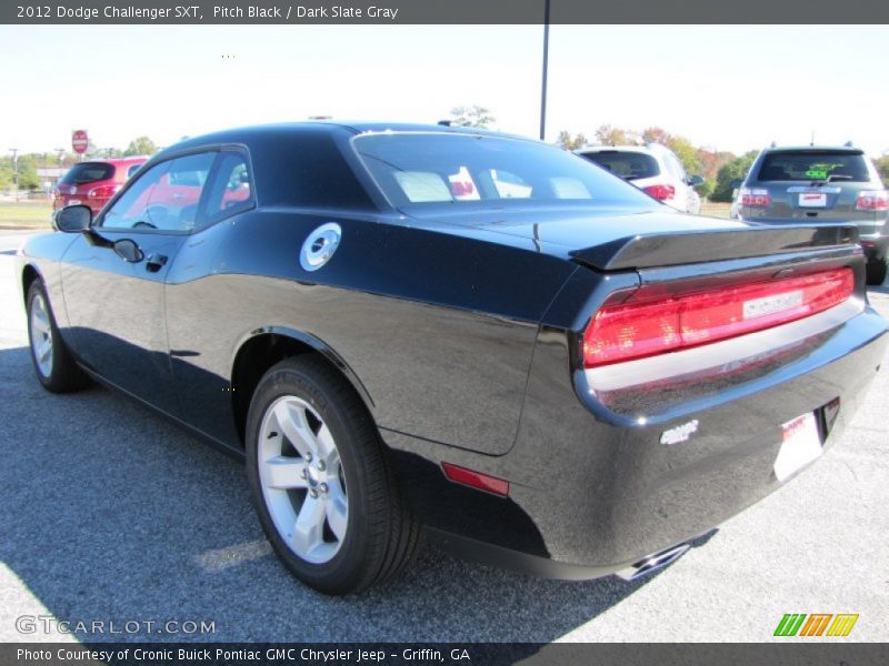 Pitch Black / Dark Slate Gray 2012 Dodge Challenger SXT