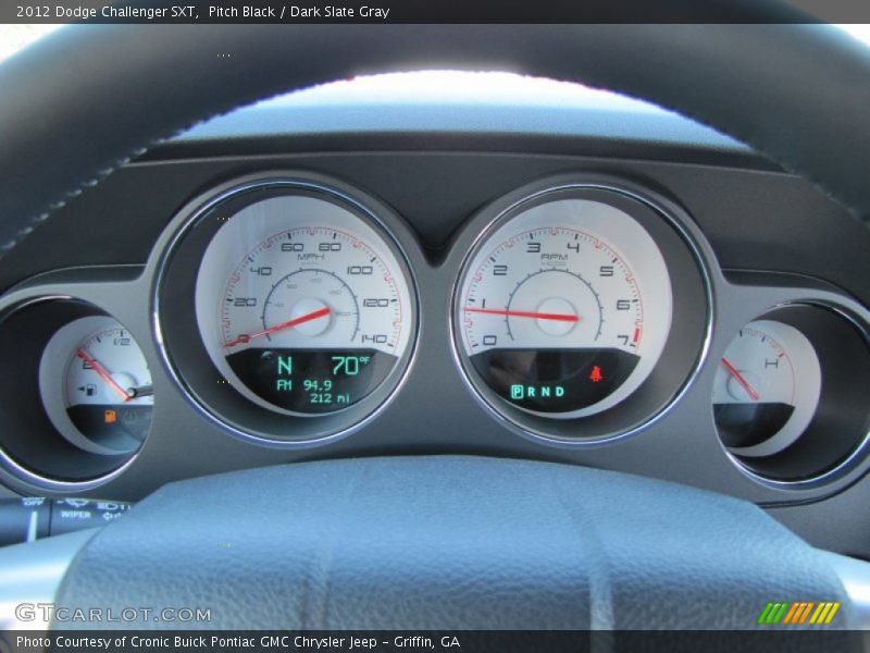 Pitch Black / Dark Slate Gray 2012 Dodge Challenger SXT