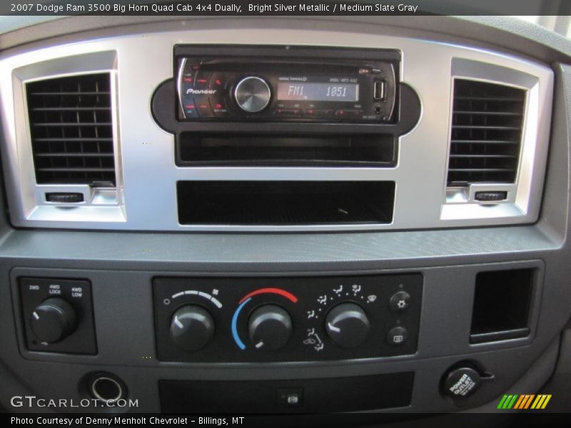 Bright Silver Metallic / Medium Slate Gray 2007 Dodge Ram 3500 Big Horn Quad Cab 4x4 Dually