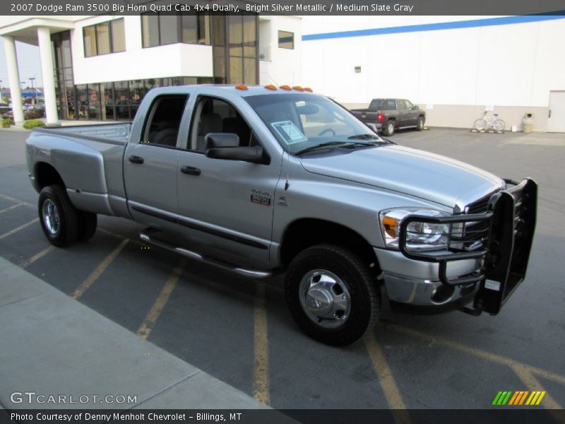 Bright Silver Metallic / Medium Slate Gray 2007 Dodge Ram 3500 Big Horn Quad Cab 4x4 Dually