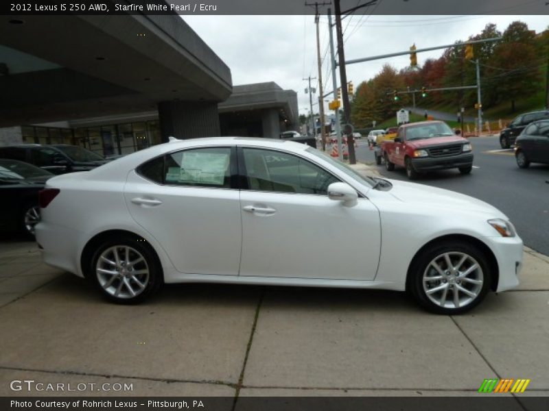 Starfire White Pearl / Ecru 2012 Lexus IS 250 AWD