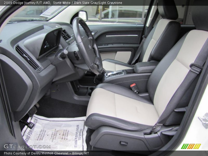 Stone White / Dark Slate Gray/Light Graystone 2009 Dodge Journey R/T AWD
