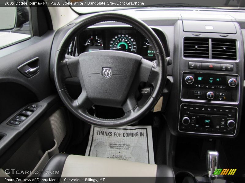 Stone White / Dark Slate Gray/Light Graystone 2009 Dodge Journey R/T AWD
