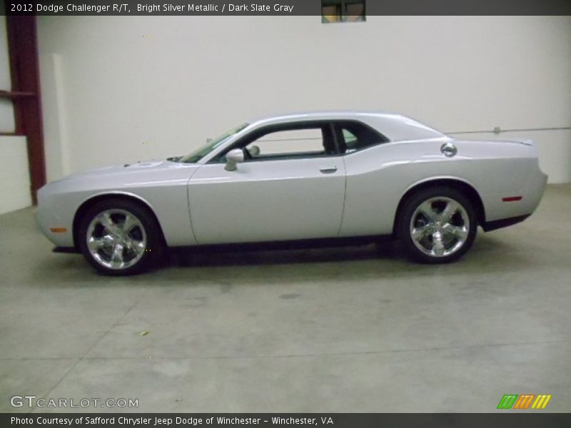 Bright Silver Metallic / Dark Slate Gray 2012 Dodge Challenger R/T