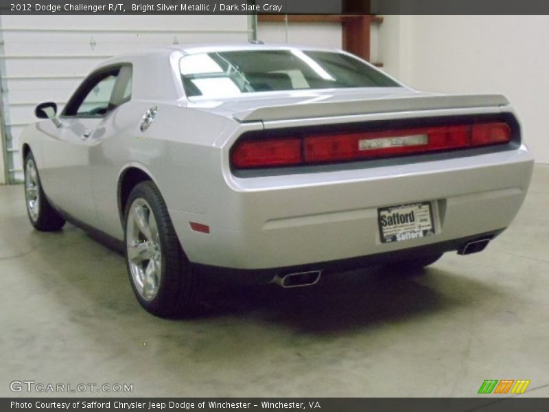 Bright Silver Metallic / Dark Slate Gray 2012 Dodge Challenger R/T