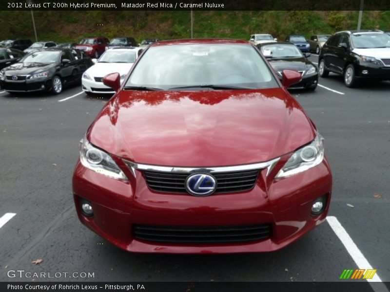 Matador Red Mica / Caramel Nuluxe 2012 Lexus CT 200h Hybrid Premium