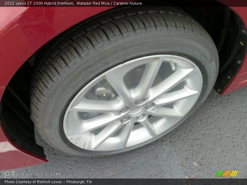 Matador Red Mica / Caramel Nuluxe 2012 Lexus CT 200h Hybrid Premium