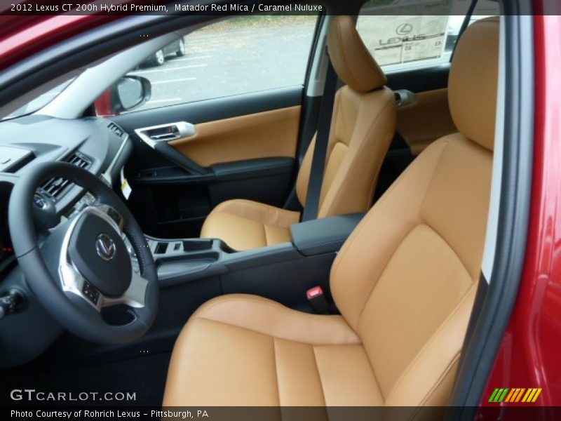  2012 CT 200h Hybrid Premium Caramel Nuluxe Interior