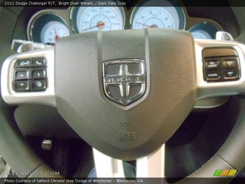 Bright Silver Metallic / Dark Slate Gray 2012 Dodge Challenger R/T