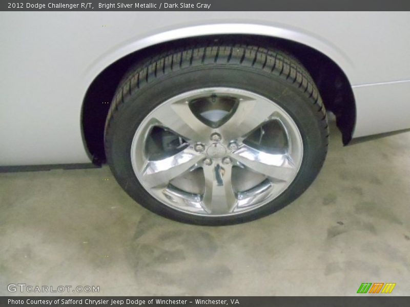 Bright Silver Metallic / Dark Slate Gray 2012 Dodge Challenger R/T