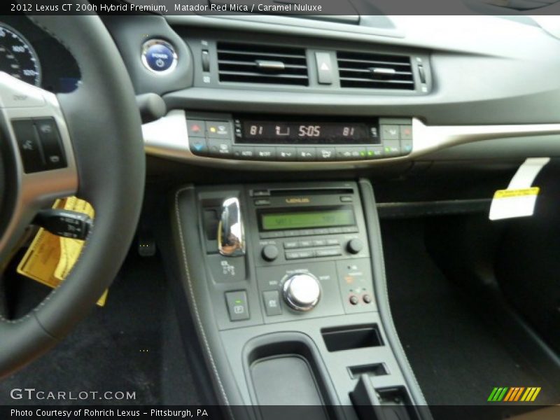 Matador Red Mica / Caramel Nuluxe 2012 Lexus CT 200h Hybrid Premium