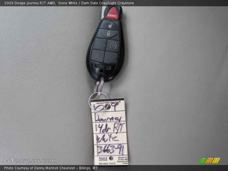 Stone White / Dark Slate Gray/Light Graystone 2009 Dodge Journey R/T AWD